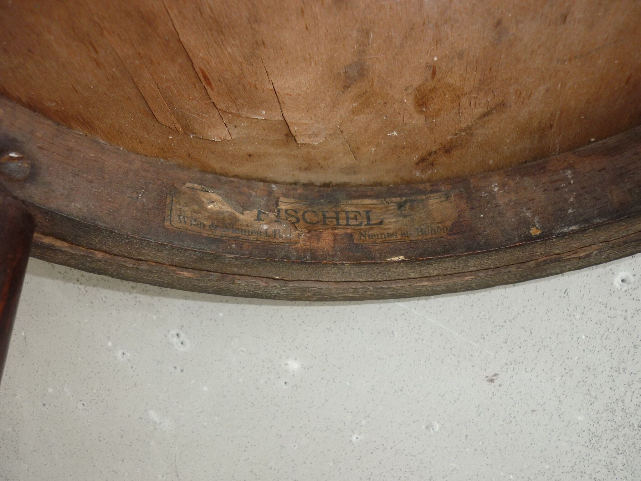 Fischel screen-printed round seated chair