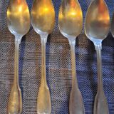 12 silver-plated soup spoons