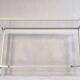 Iconic white console with designer spacer, signed Pierre Vandel Paris