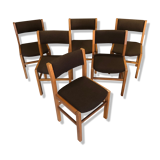 Set of 6 chairs Maison Regain