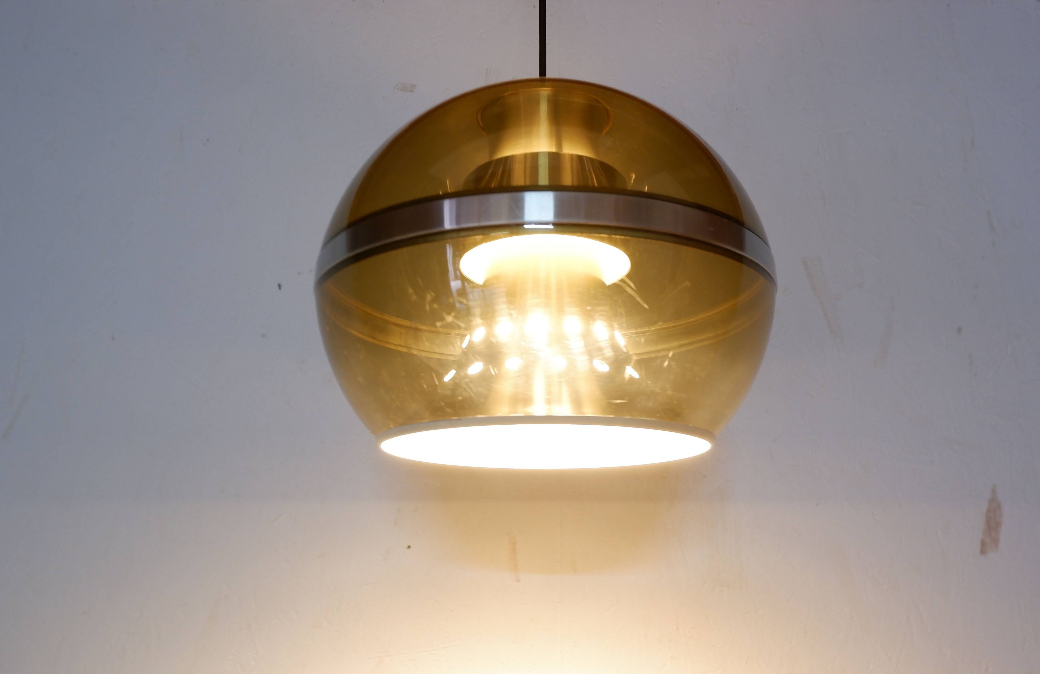 Dijkstra Holland Space Age pendant lamp, 1970s