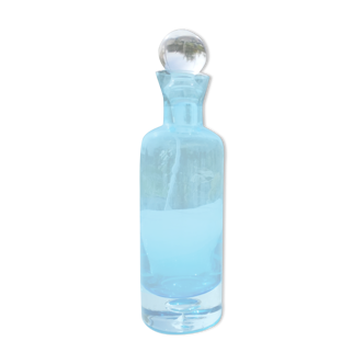 Bottle bottle and blue glass cap