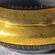 Limoges Porcelain Candy Oven Blue and Inlaid Gold - Diam 14cm