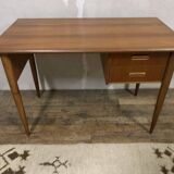 Scandinavian teak desk from the 1960s, length 110 cm