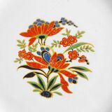 Plate with colorful flowers Onnaing