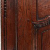 Large French antique carved bridal Armoire in Louis XVI style, 1850