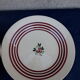4 hollow plates in Gien earthenware red edain and flower diam 22.5 cm