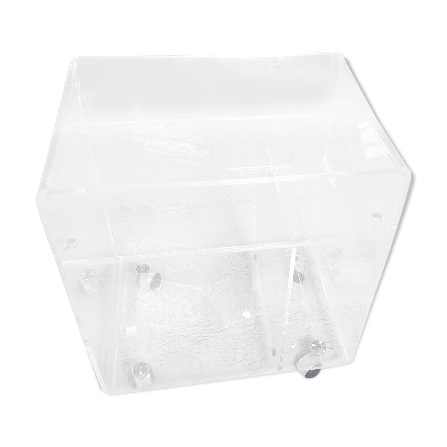 Storage cabinet on castor plexiglas David Lange