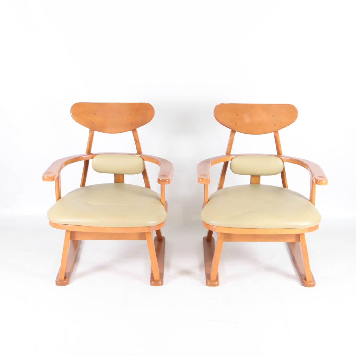 Pair of Japanese armchairs