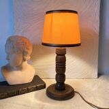 Turned wooden floor lamp, 1930s-1940s.