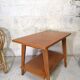 Coffee table vintage compass foot 50 60 oak