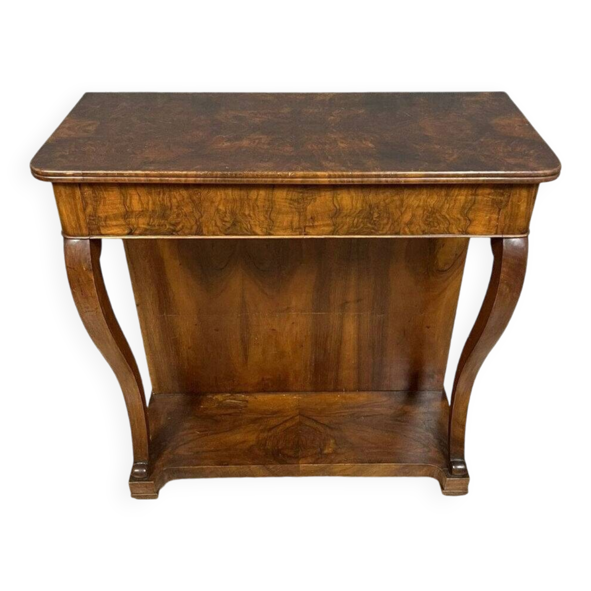Louis Philippe / Restoration period console in walnut circa 1820