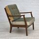 1960s, Danish armchair, furniture wool, beech wood.
