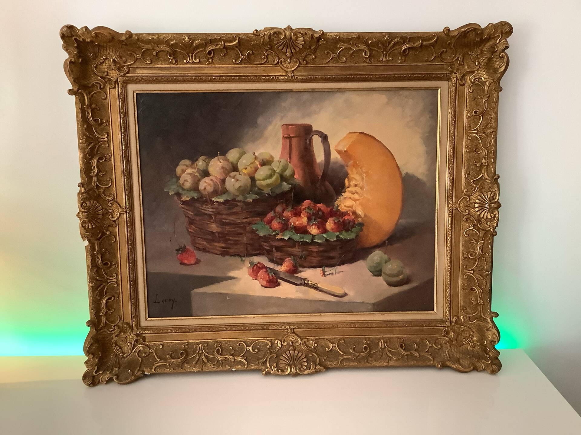 Peinture Nature morte signée LEROY