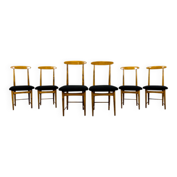 Mid Century Dining Chairs By Bernard Malendowicz, Poland, 1960s, Set Of 6