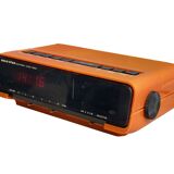 Réveil radio orange space age gold star rk-306