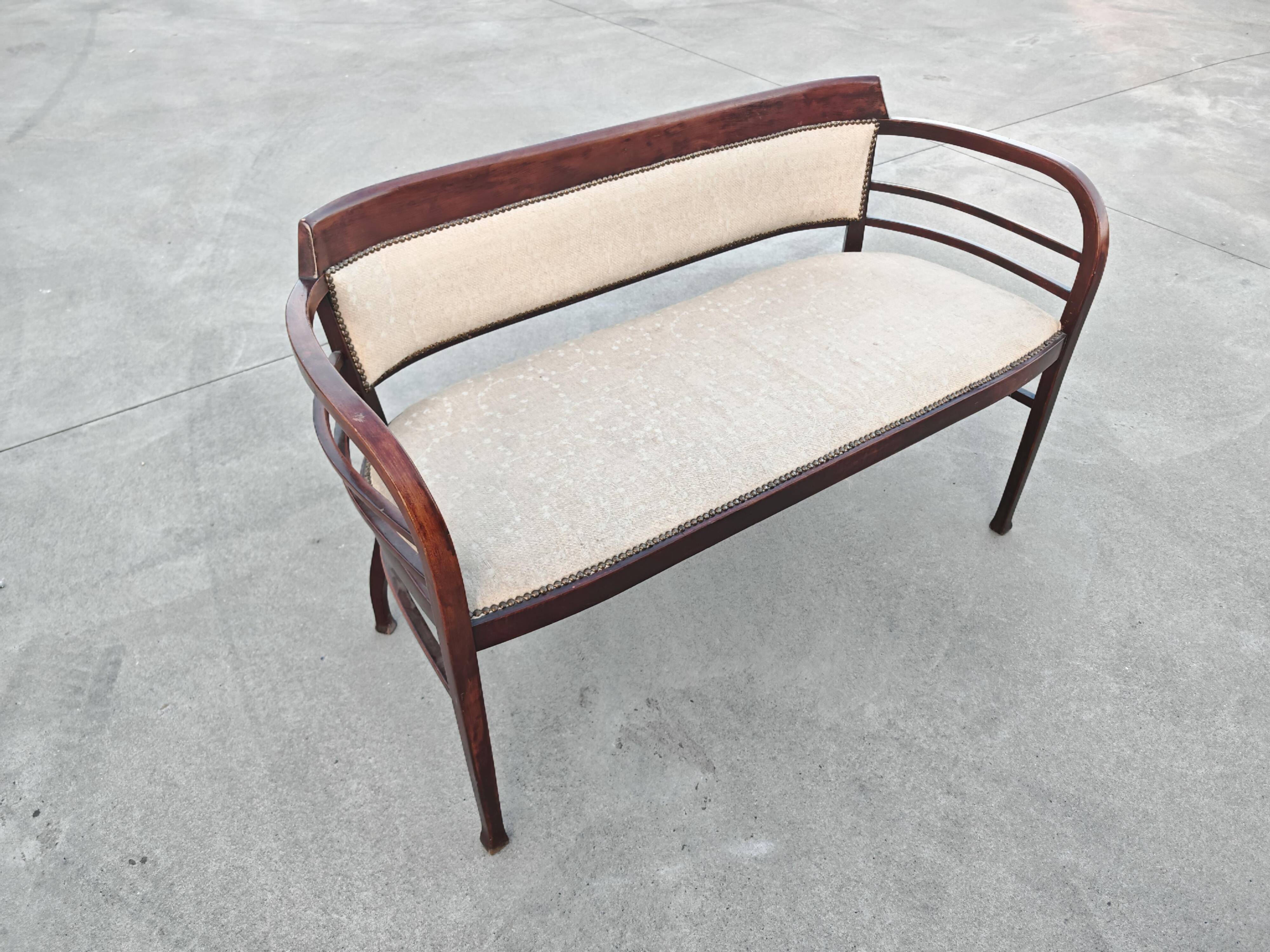 Canapé Vienna Secession No. 6214 by Otto Wagner for Thonet, 1904
