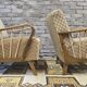 Paire de fauteuil année 1950 vintage