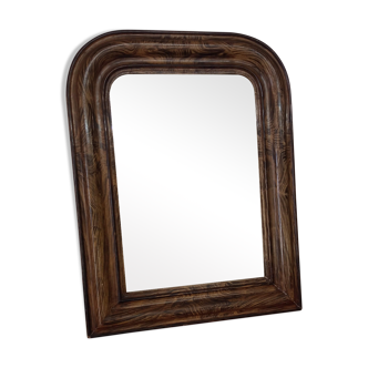 Miroir ancien en plâtre style Louis Philippe 70x54cm