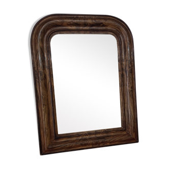 Old mirror in Louis Philippe style plaster 70x54cm