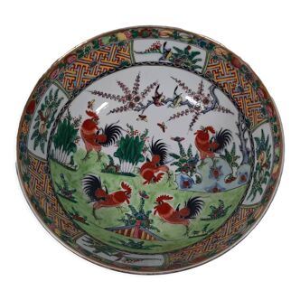 Vide poche en porcelaine coqel chinoise