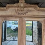 Natural wood walnut cabinet
