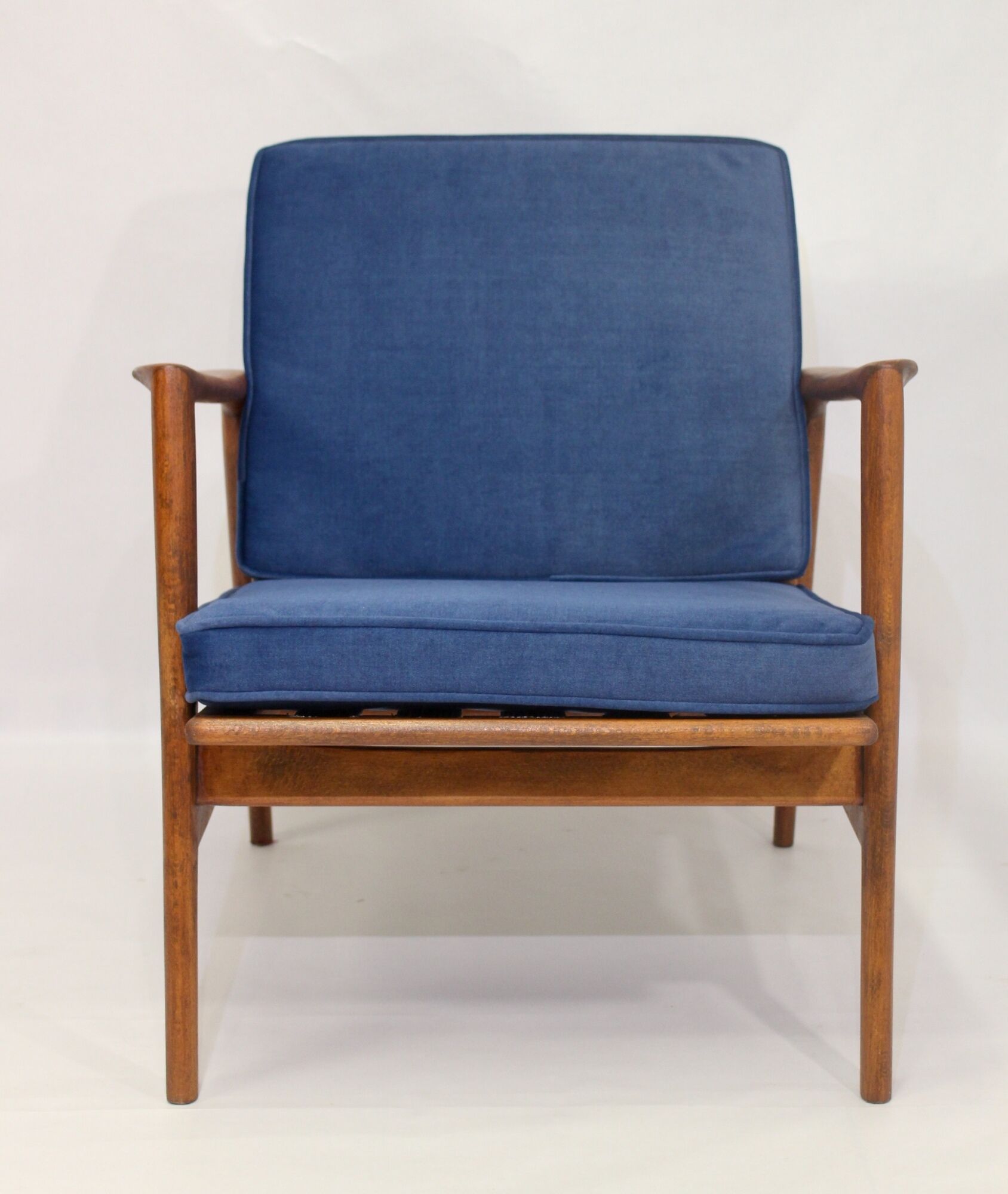 Chair by Stefan de Swarz-dzkie Fabryki Mebli, 1960 blue