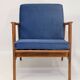 Chair by Stefan de Swarz-dzkie Fabryki Mebli, 1960 blue