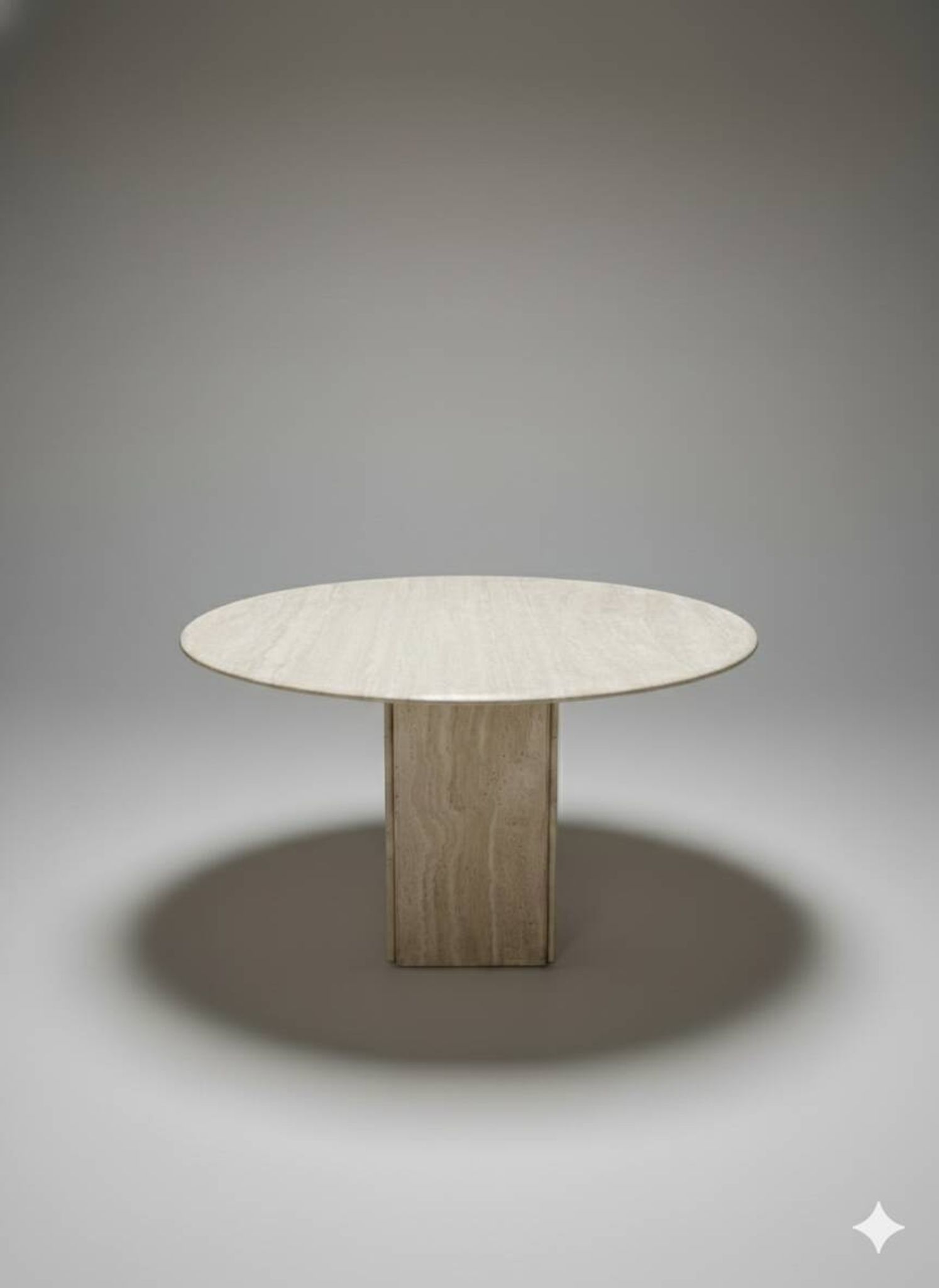Round dining table by Claude Berraldacci. 1990s. France.