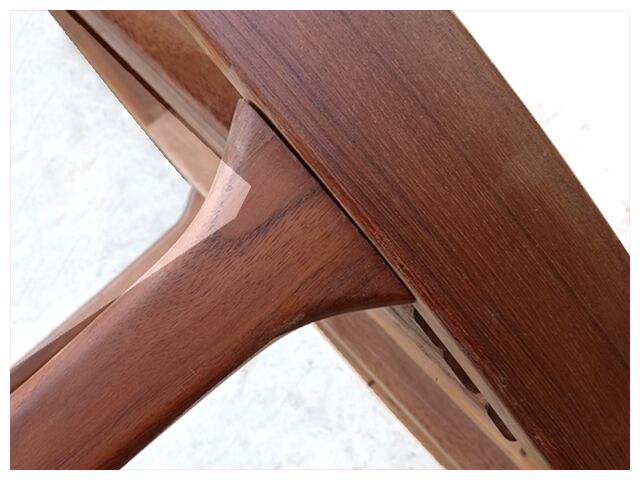 Danish round table by Oluf Th. Larsen Scandinavian teak vintage 1960