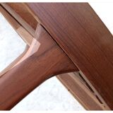 Danish round table by Oluf Th. Larsen Scandinavian teak vintage 1960