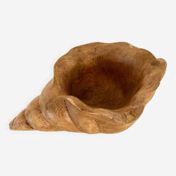 Shell wooden bowl