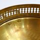 Planter on lion legs, made of golden metal