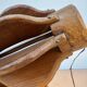Brutalist teak wood lamp from the 1960s.