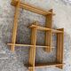 Small vintage modernist asymmetrical wall shelf 1980