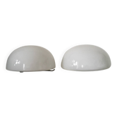 Lot de 2 appliques opalines D15cm
