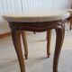 Round coffee table - Carved wood - White veined marble - Regency/Louis XV style
