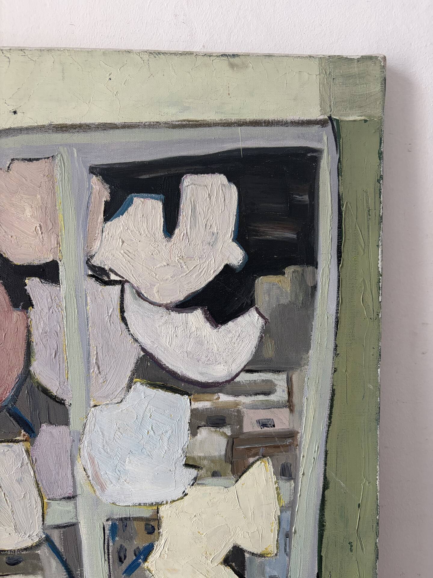 Vase cubiste, huile sur toile