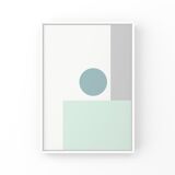 Grey geometric illustration