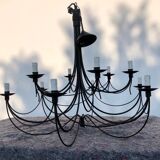 Wrought iron chandelier 1990