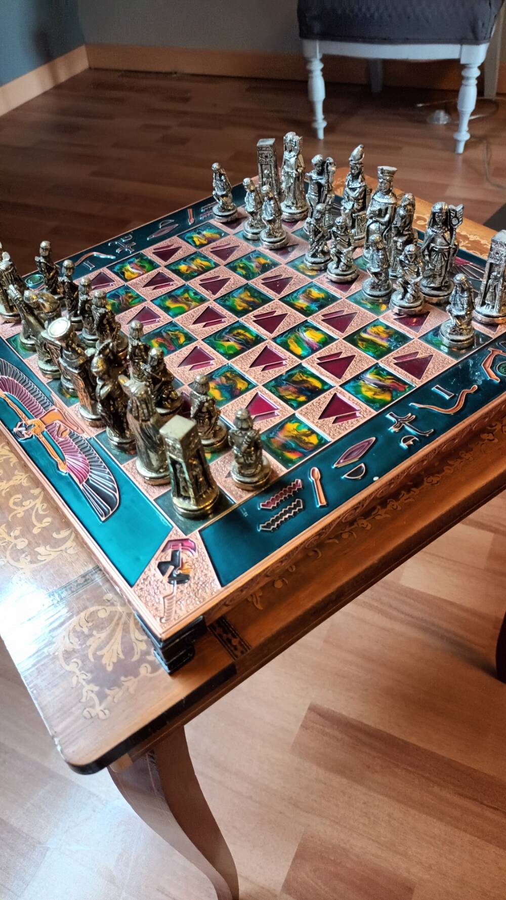 Vintage Egyptian chess set