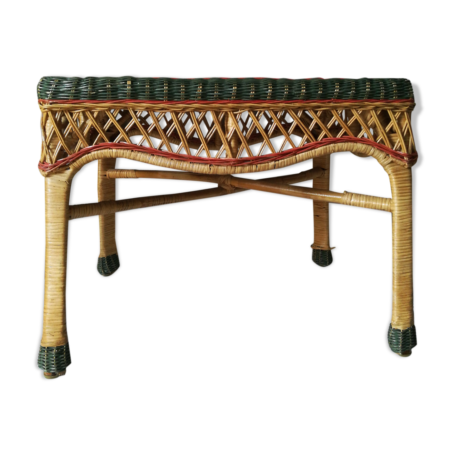 Bohemian wicker table