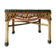 Table en osier bohème