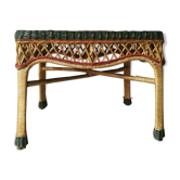 Table en osier bohème