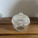Set of 4 glass candy jars