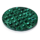 Vintage solitaire game in malachite, African work, 1960s-1970s.