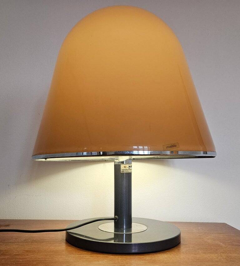 Midcentury Large Table Lamp KUALA for Meblo, Franco Bresciani, Italy, 1970s