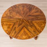 Biedermeier Period Round Walnut Table, Germany, circa 1840
