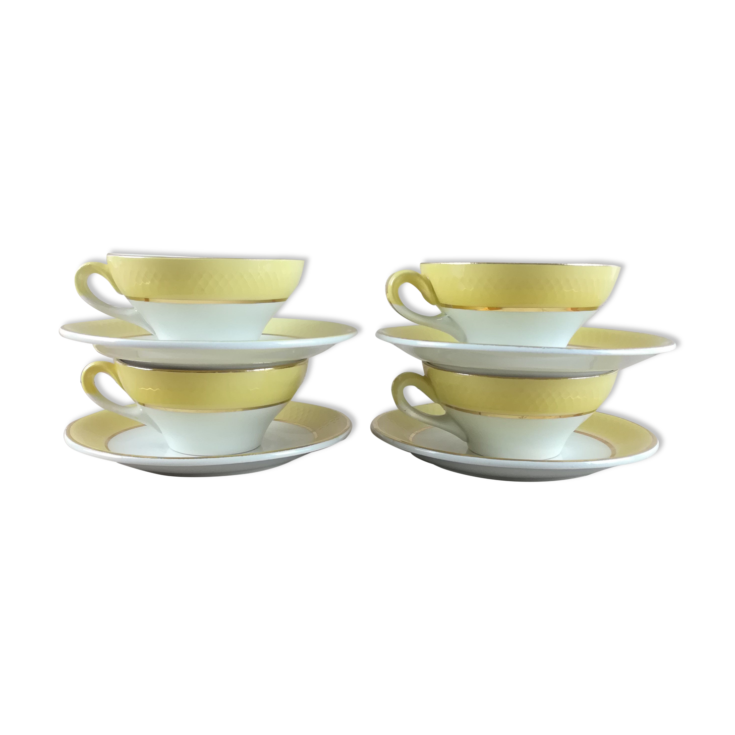 4 cups & saucers moulin des loups