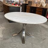 1970s marble round table